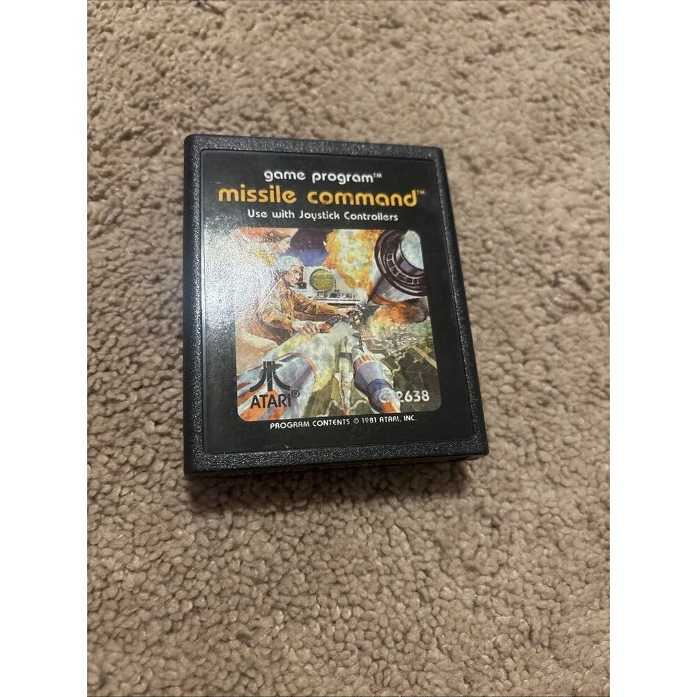 Atari 2600 Missile Command Game Program Cx2638 Cartridge